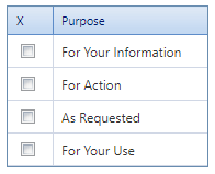 7. Purpose of Transmittal